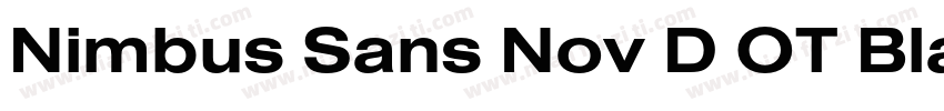 Nimbus Sans Nov D OT Black Regular字体转换